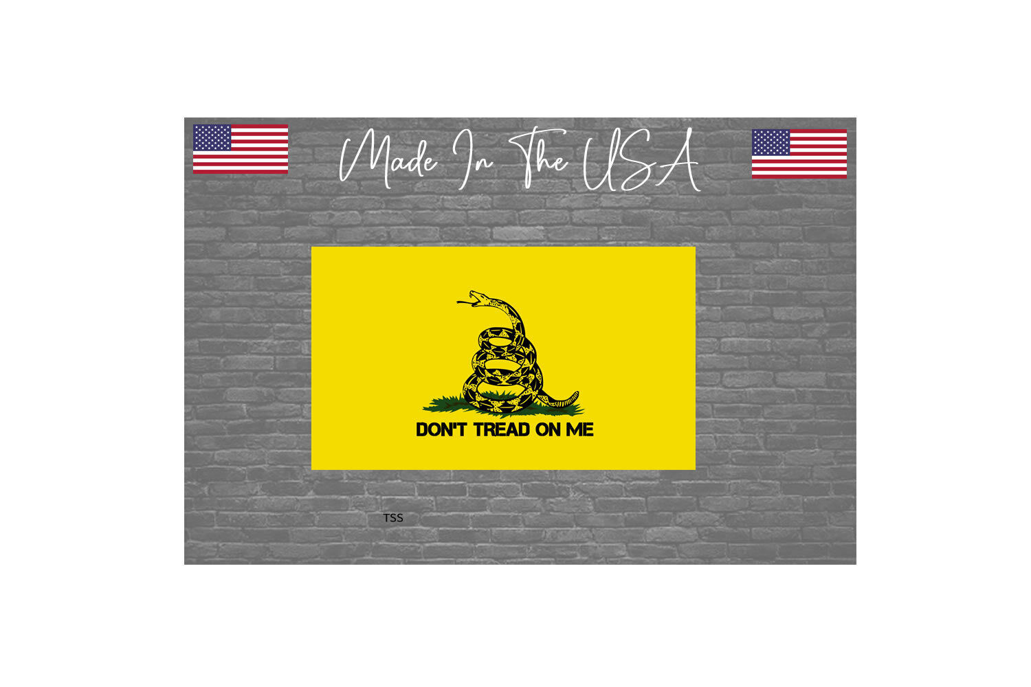 Don\'t Tread On Me Flag sticker Decal - 2nd Amendment Choose Size