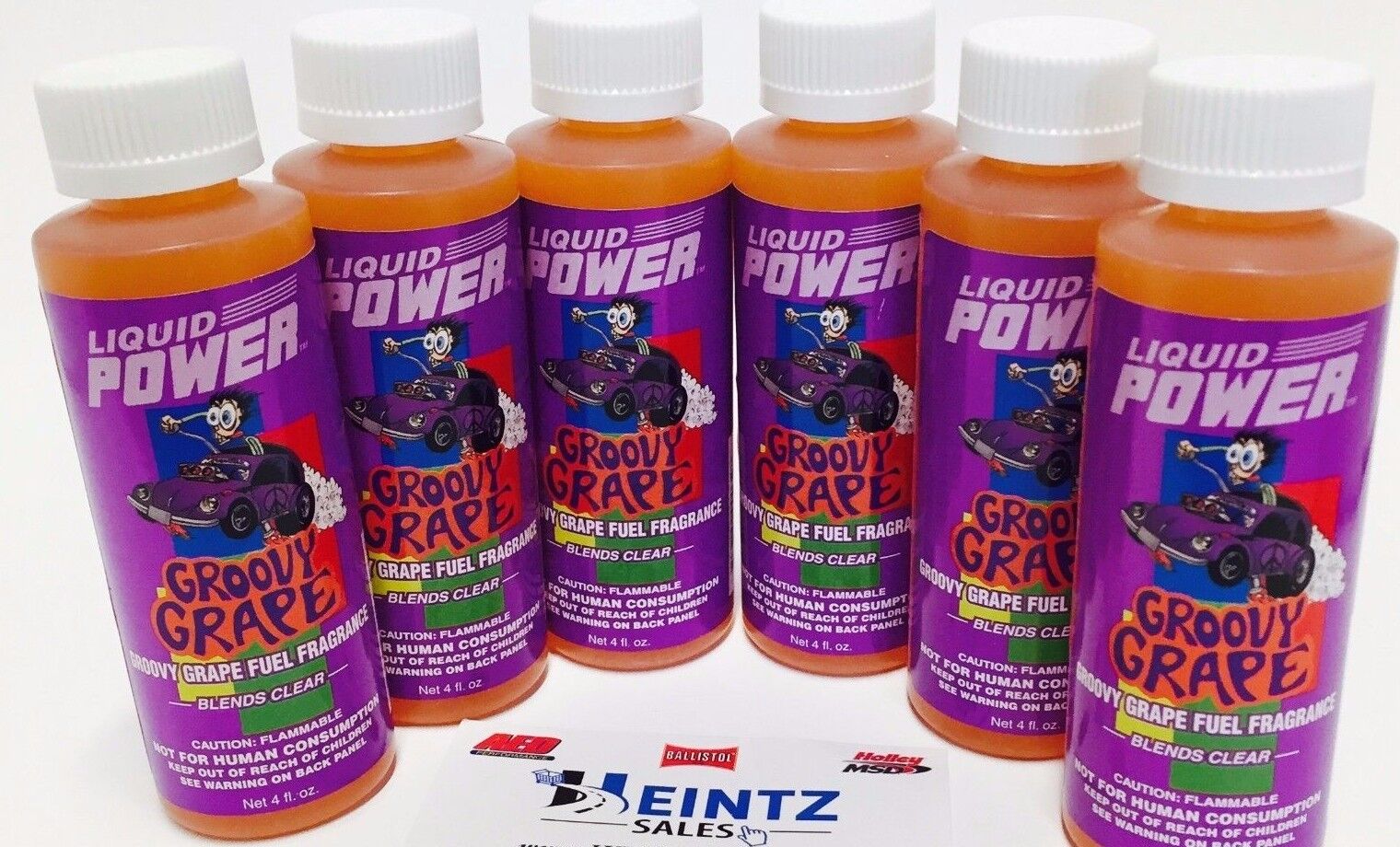 Power Plus Lubricants 6 PACK Groovy Grape Fuel Fragrance For Car Motorcycle ATV