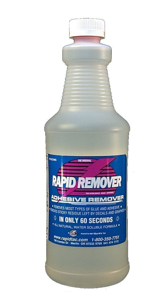 	Rapid Remover Adhesive Remover for Vinyl Wraps Graphics Decals Stripes 32oz	