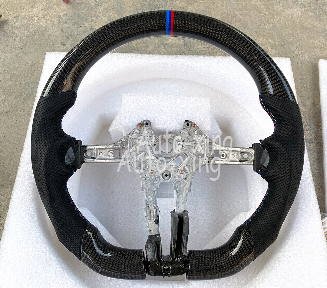 Custom  Carbon Fiber Flat Steering Wheel for BMW M1 M2 M3 M4 M5 M6 M7 F80 F30 X5
