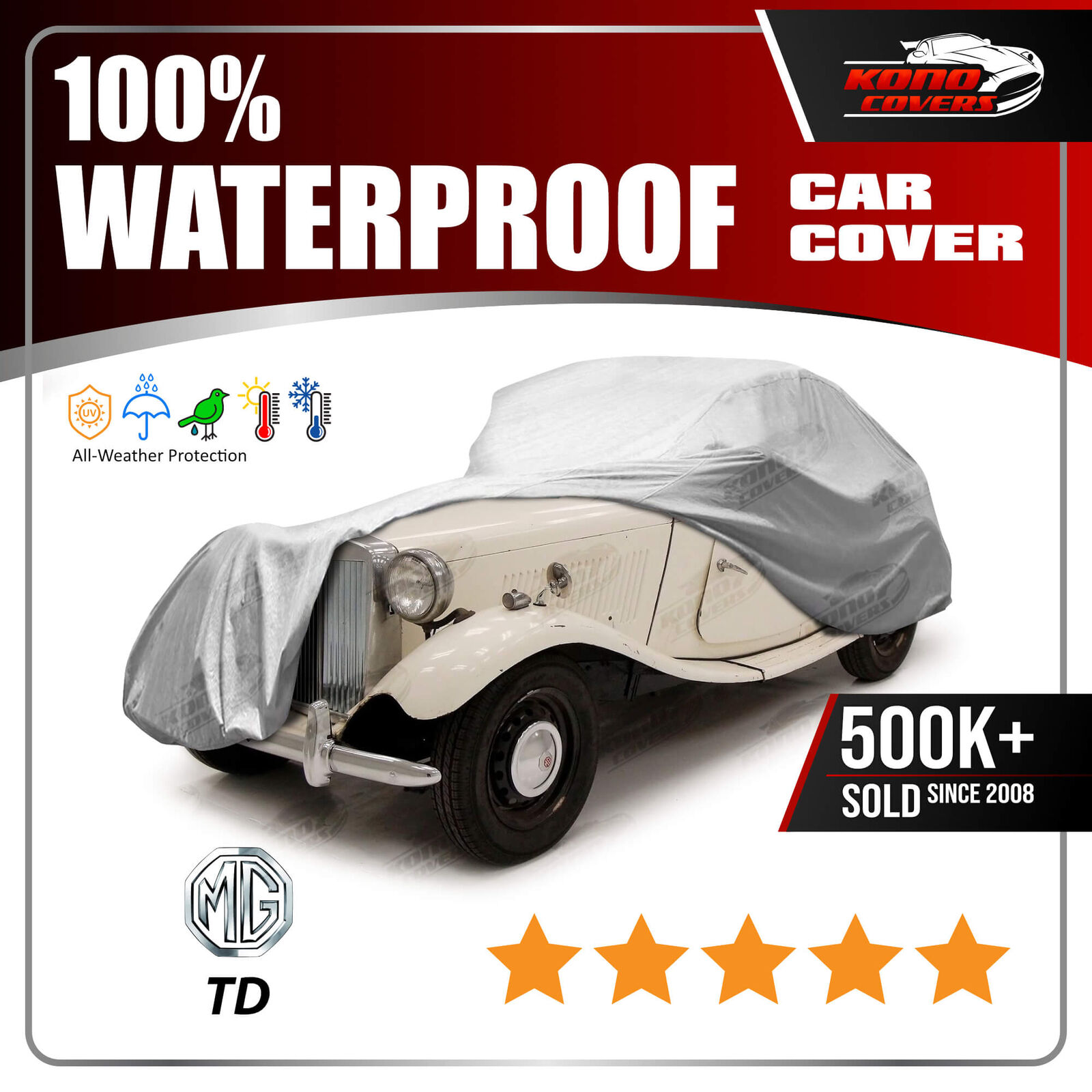 Mg Td 6 Layer Waterproof Car Cover 1949 1950 1951 1952 1953