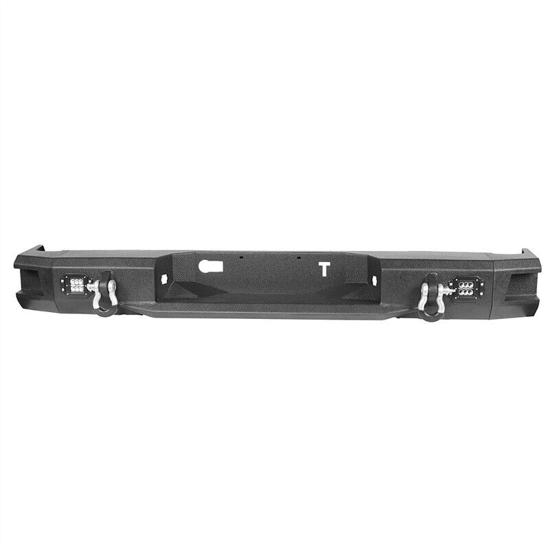 TEXTURED BLACK STEEL REAR STEP BUMPER BAR ASSEMBLY FIT FOR TOYOTA TUNDRA 14-21