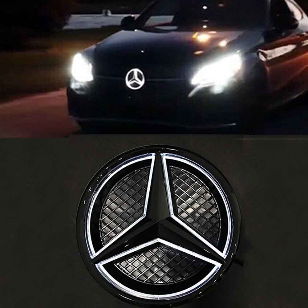 Car Front Grille LED Star Emblem Light for Mercedes Benz Illuminated Logo Badge