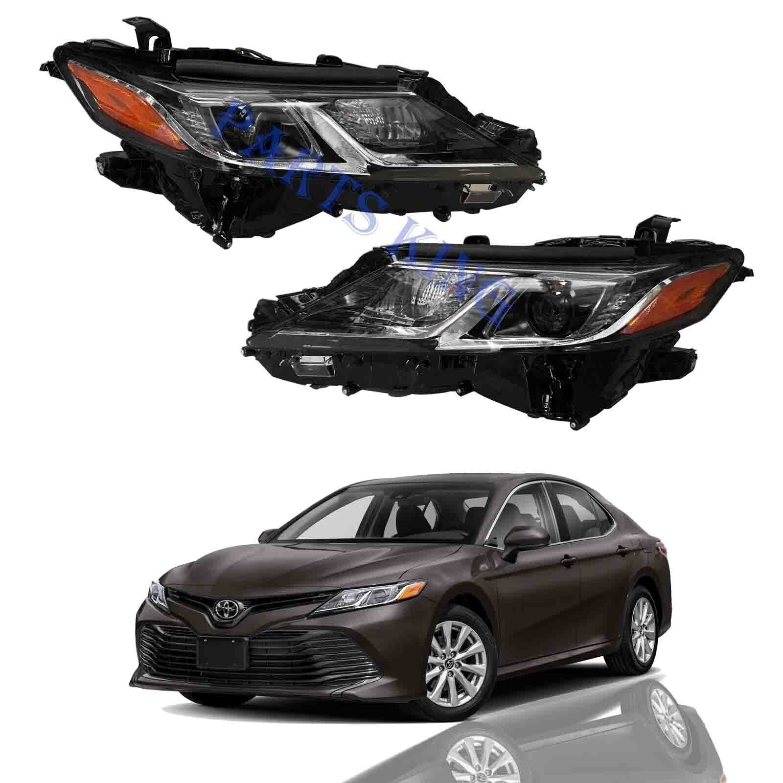 For 2018 2022 Toyota Camry L LE SE LED Projector Headlight Left Right Set Pair
