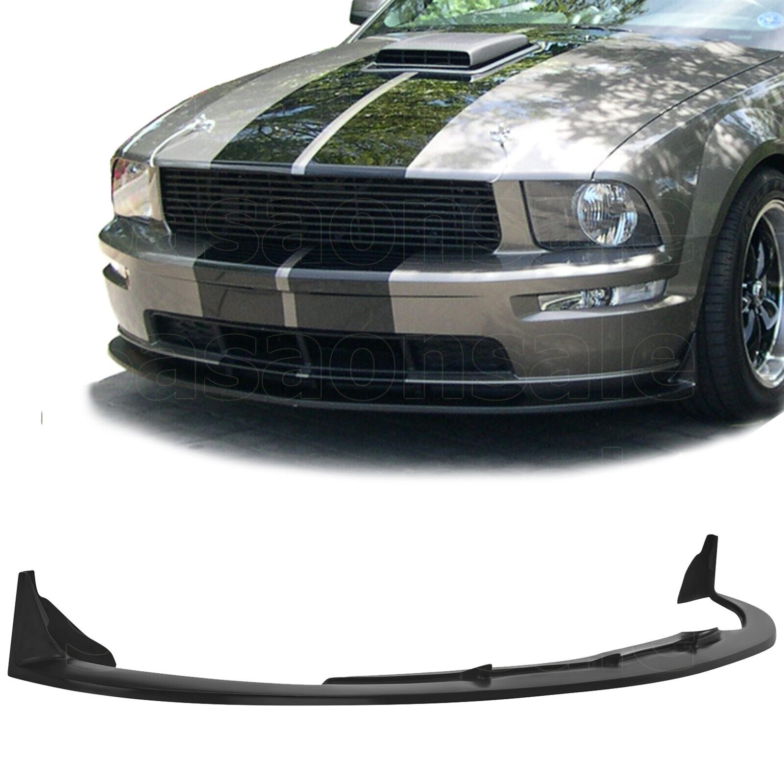 [SASA] Fit for 05-09 Ford Mustang V8 GT Only CV-III PU Front Bumper Lip Splitter