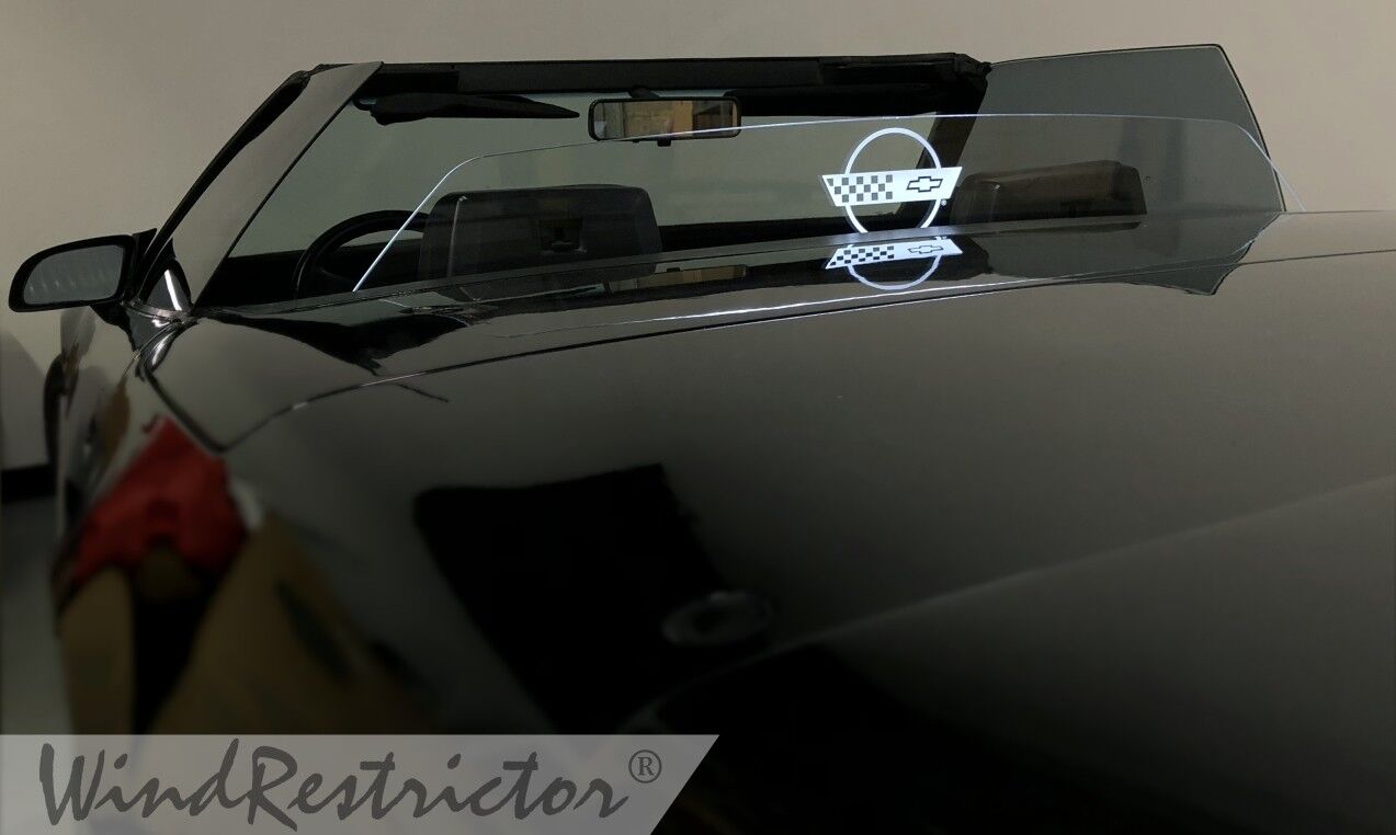 C4 Corvette Convertible WindRestrictor brand wind deflector clear customized