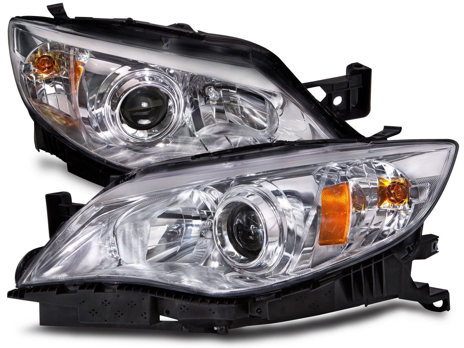 Headlights Set Fits 08-11 Subaru Impreza/ Outback Sport/ WRX Models