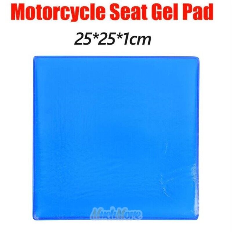 2Pack Motorcycle Seat Gel Pad Comfortable Soft Cooling Cushion Shock Absorption 