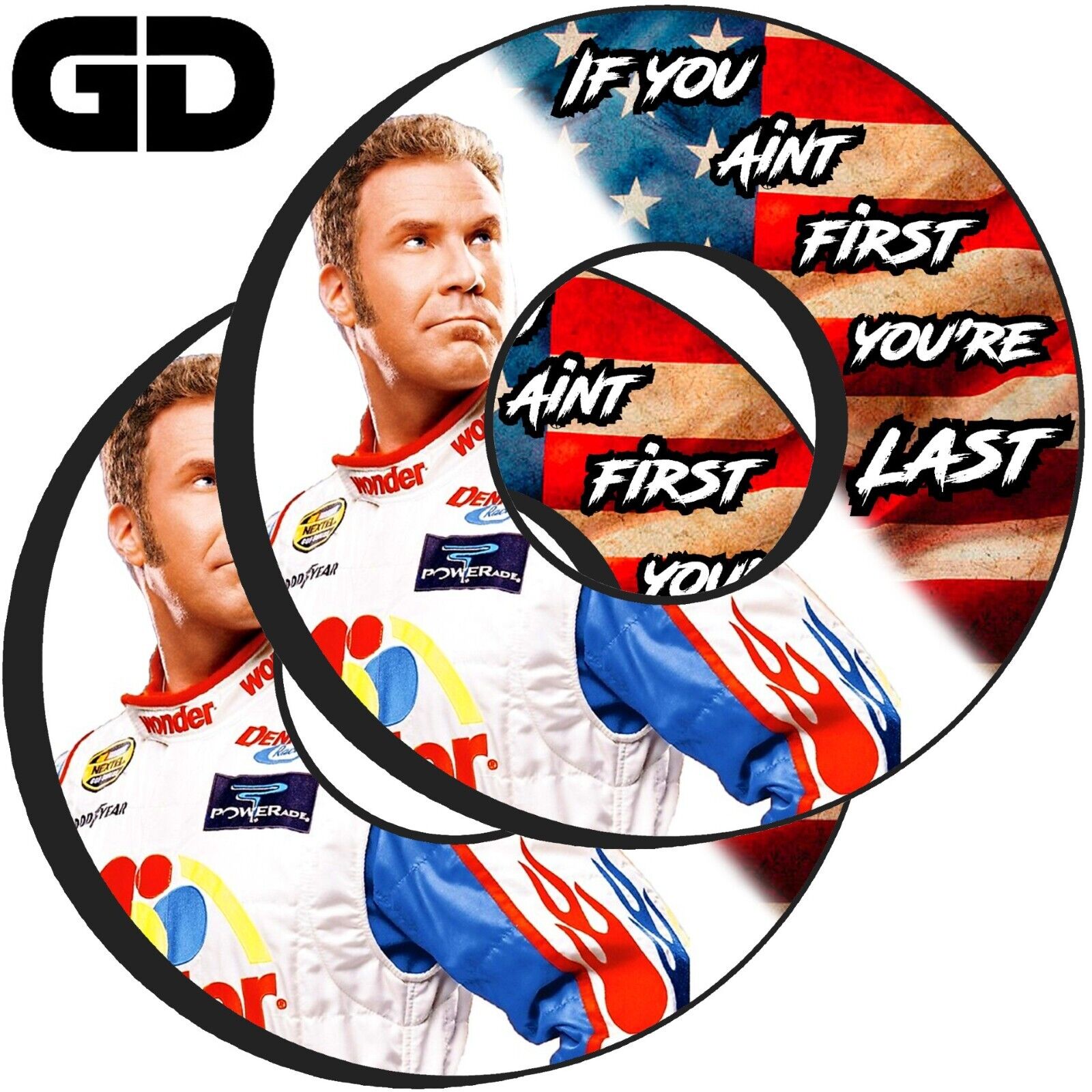 GripDonuts.com® Premium Grip Donuts for Dirt Bike Motorcycle BMX - Ricky Bobby