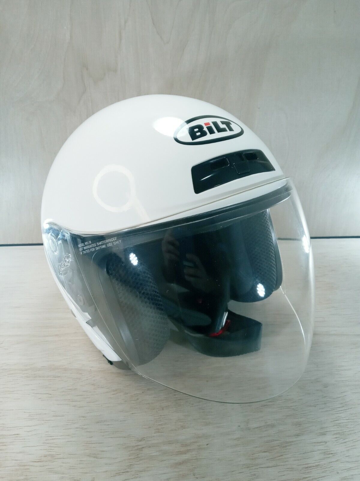 BILT Motorcycle Helmet White DOT FMVSS 218 Size XS Roadster