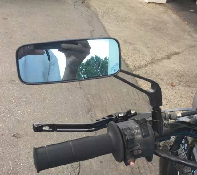 Motorcycle Rectangle Rearview Side Mirrors For Honda Yamaha Suzuki Kawasaki US