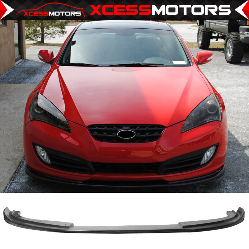 Fits 10-12 Hyundai Genesis 2Dr Coupe Sports Style Front Bumper Lip Spoiler PU