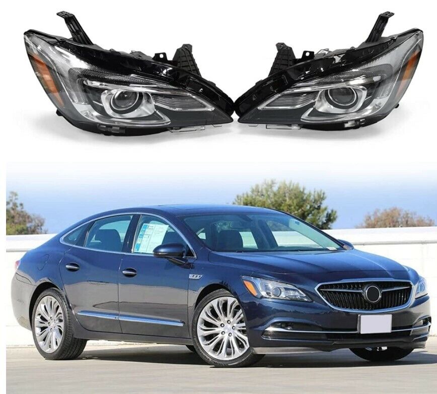 For 2017-2019 Buick LaCrosse LED (HID/Xenon w/AFS Model)  Headlamp Left &Right