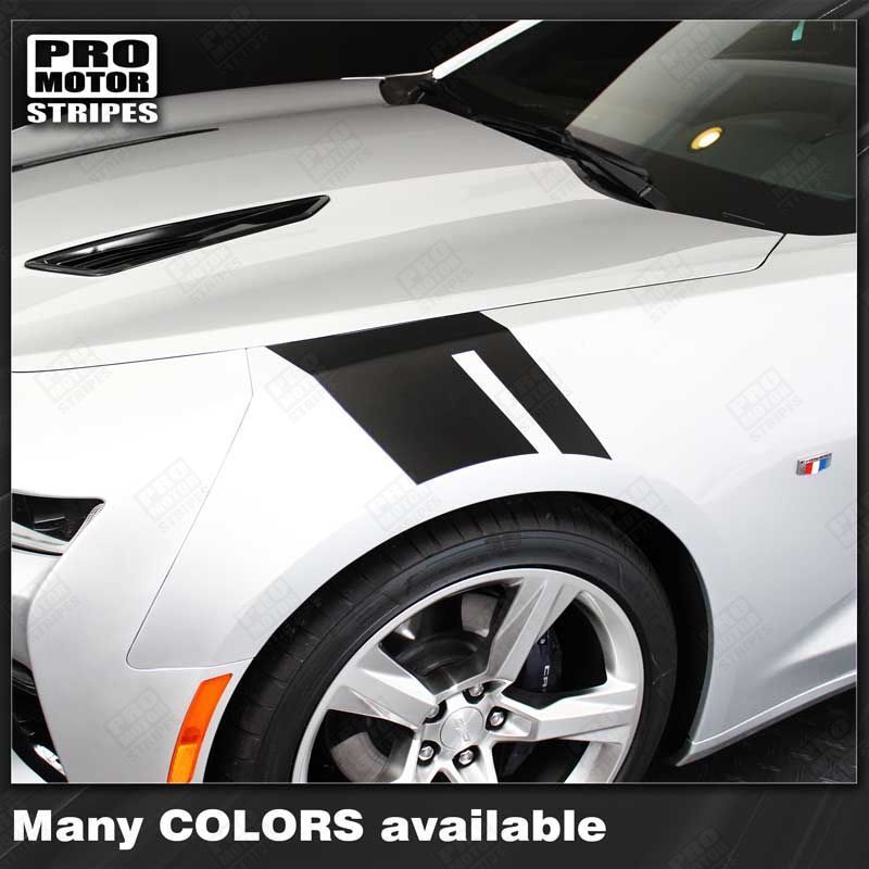 Chevrolet Camaro 2016-2023 Fender Hash Side Accent Stripes Decals (Choose Color)