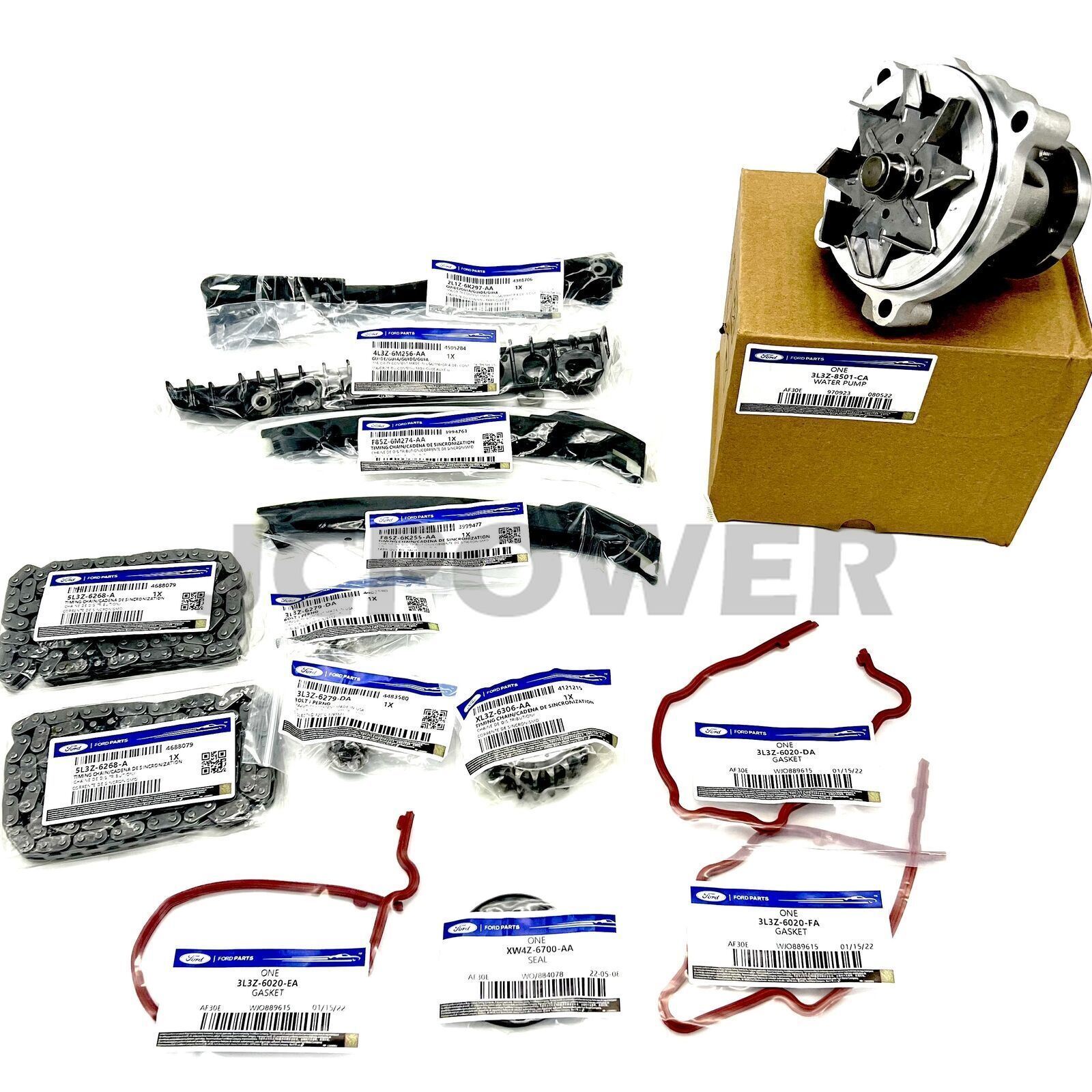 F-150 F-250-350 2005-2010 5.4L V8 24V TIMING CHAIN KIT 14 PIECES NEW FORD OEM