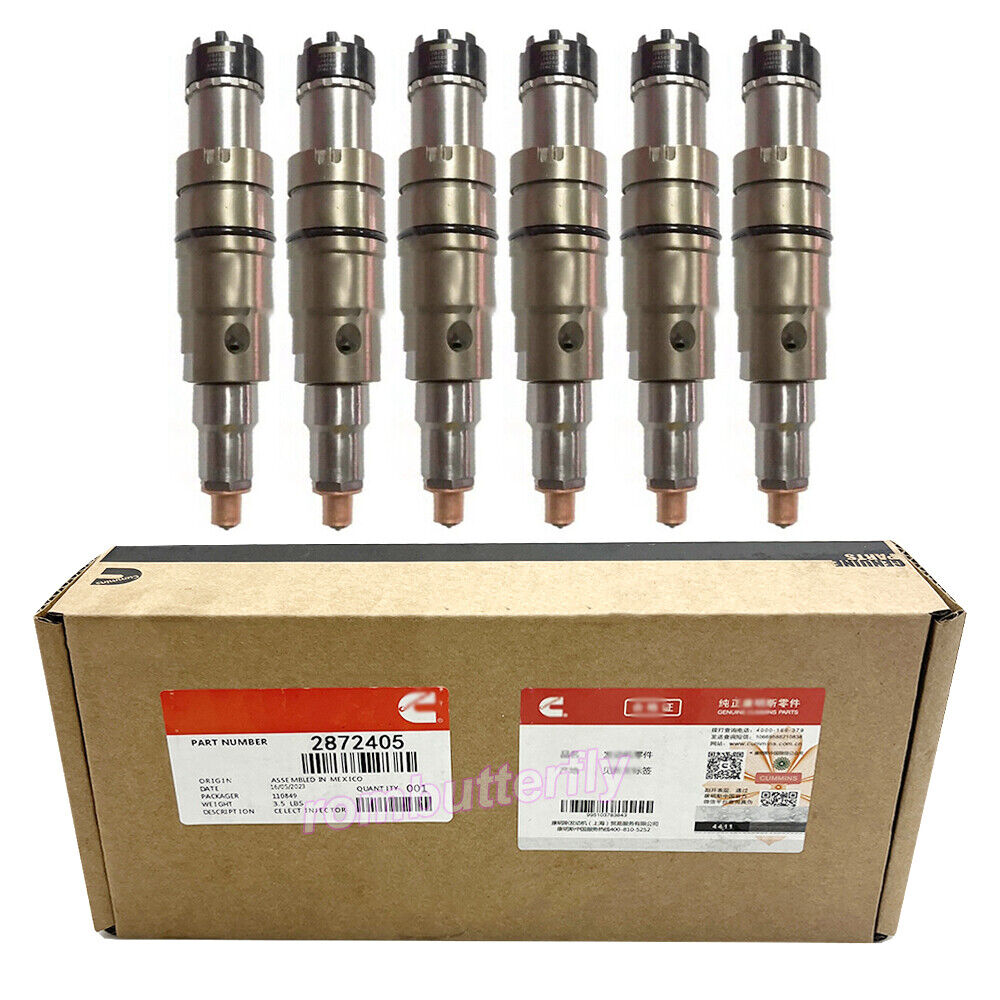 6pcs Fuel Injector Fits For Cummins ISX15 QSX15 Diesel Engine 2872405 5579415PX