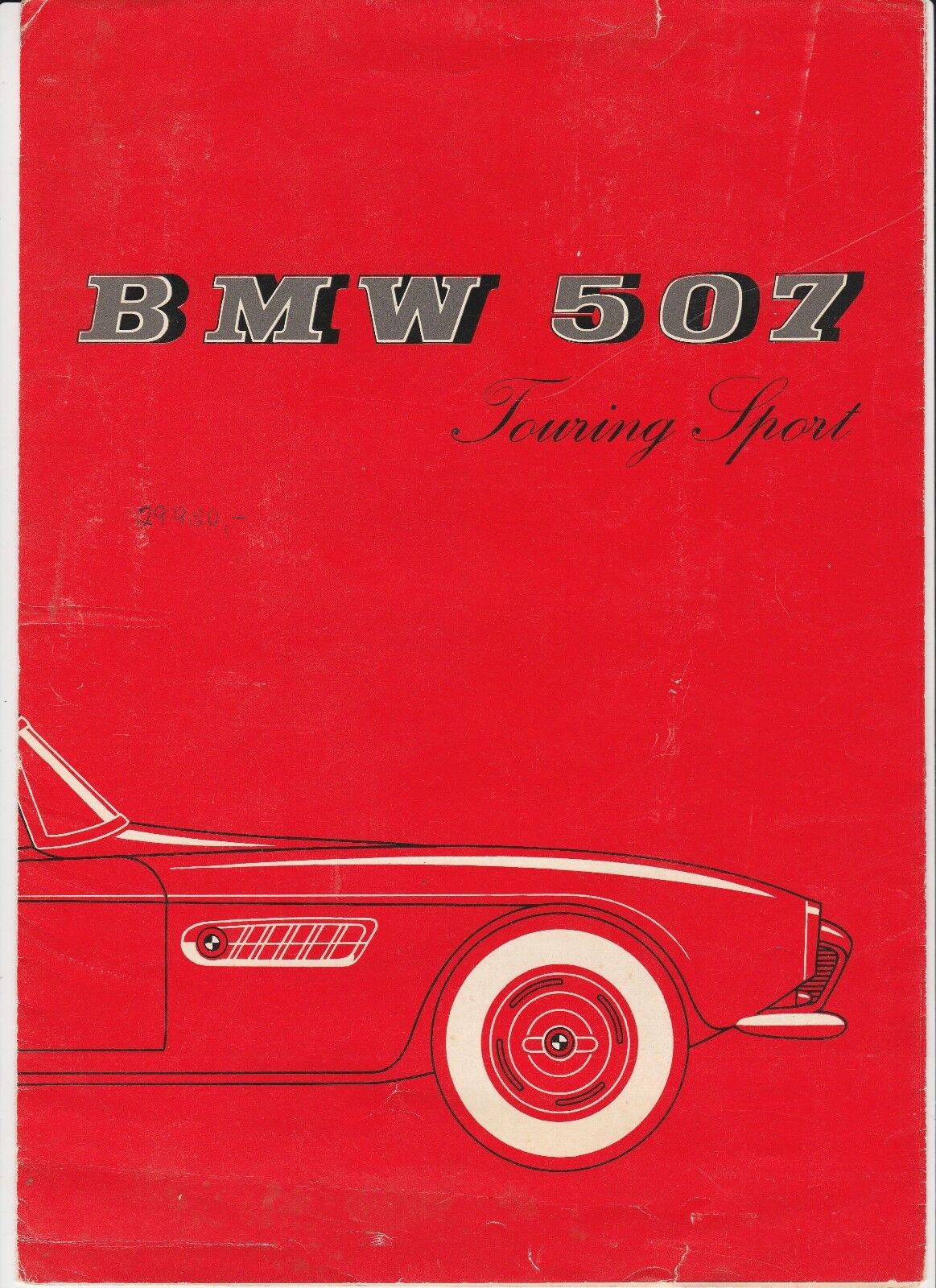 Original BMW 507 Touring Sport Sales Brochure ~ German