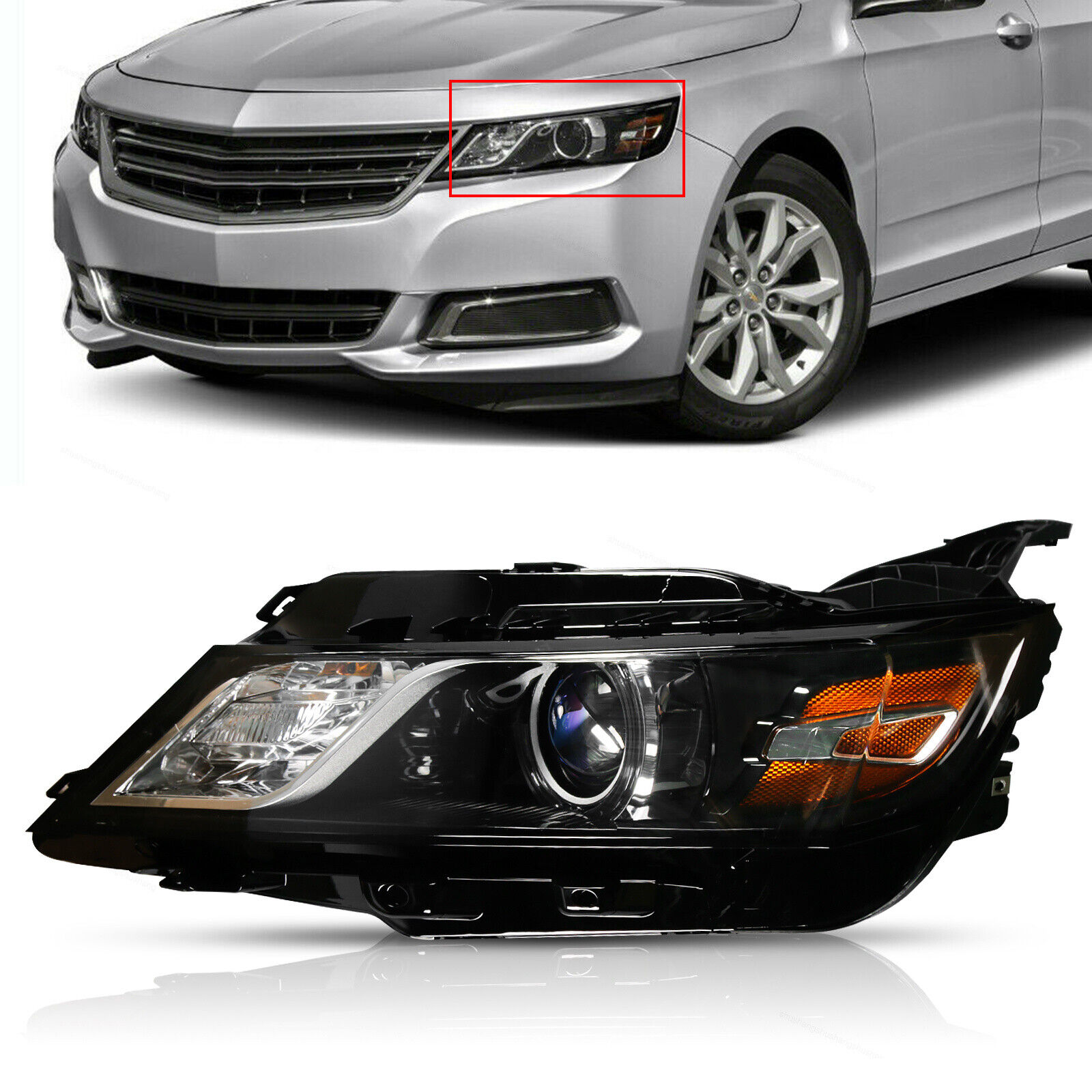 For 2015-2020 Chevrolet Impala Halogen Headlight Headlamp LH Front Driver Side