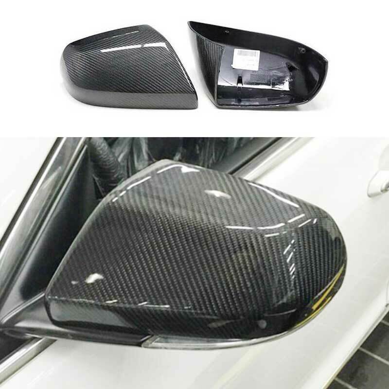 For Cadillac CT4 ATS Dry Carbon Fiber Exterior Rear View Mirror Cover Replace