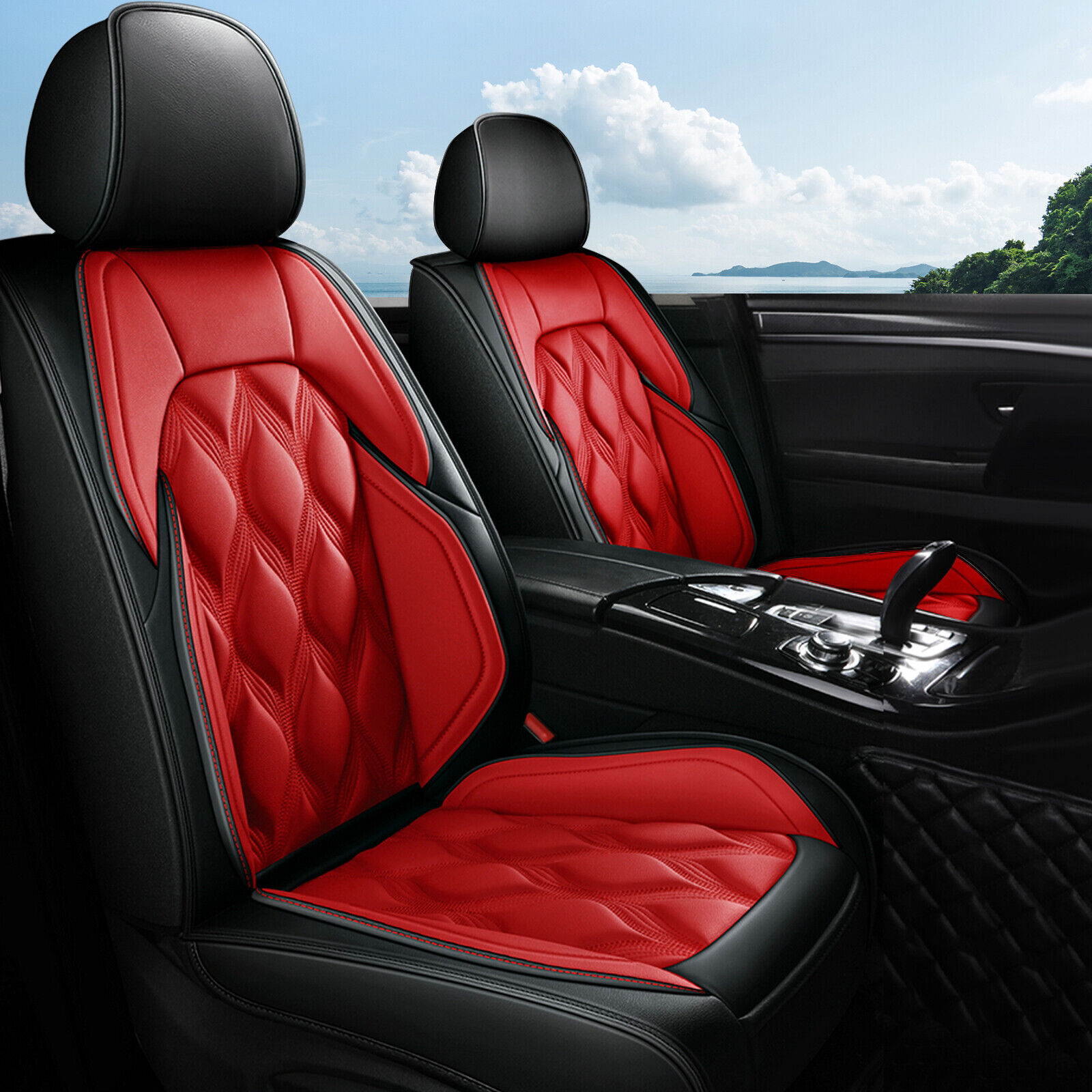 Full Set Seat Cover Protector Cushion PU Leather For Hyundai Sonata 2015-2019