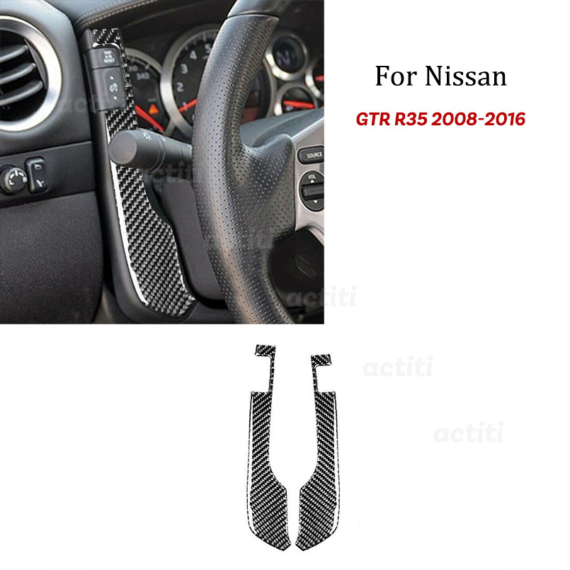 For Nissan GTR R35 08-16 Carbon Fiber Speedometer Pointer Side Button Panel Trim