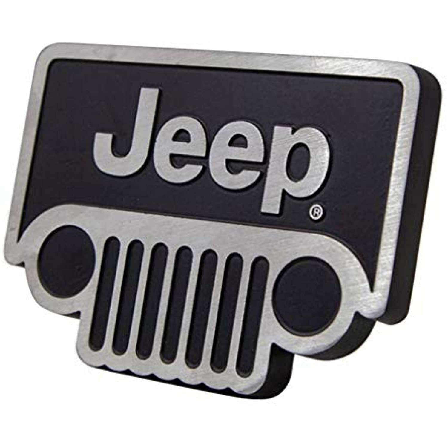 Jeep Classic Grill Design Metal Brusched Hitch Cover Hitch Plug