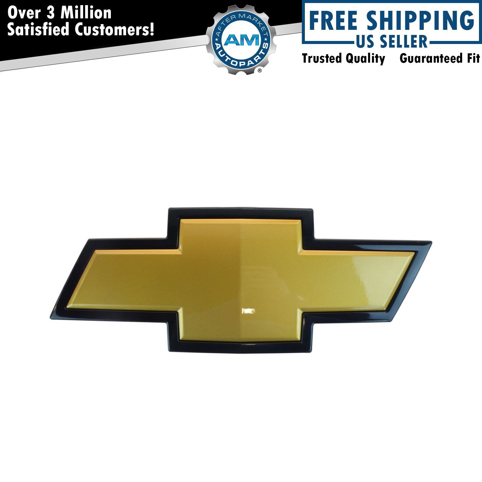 OEM 22829421 Grille Mounted Gold & Black Bowtie Emblem For Chevy