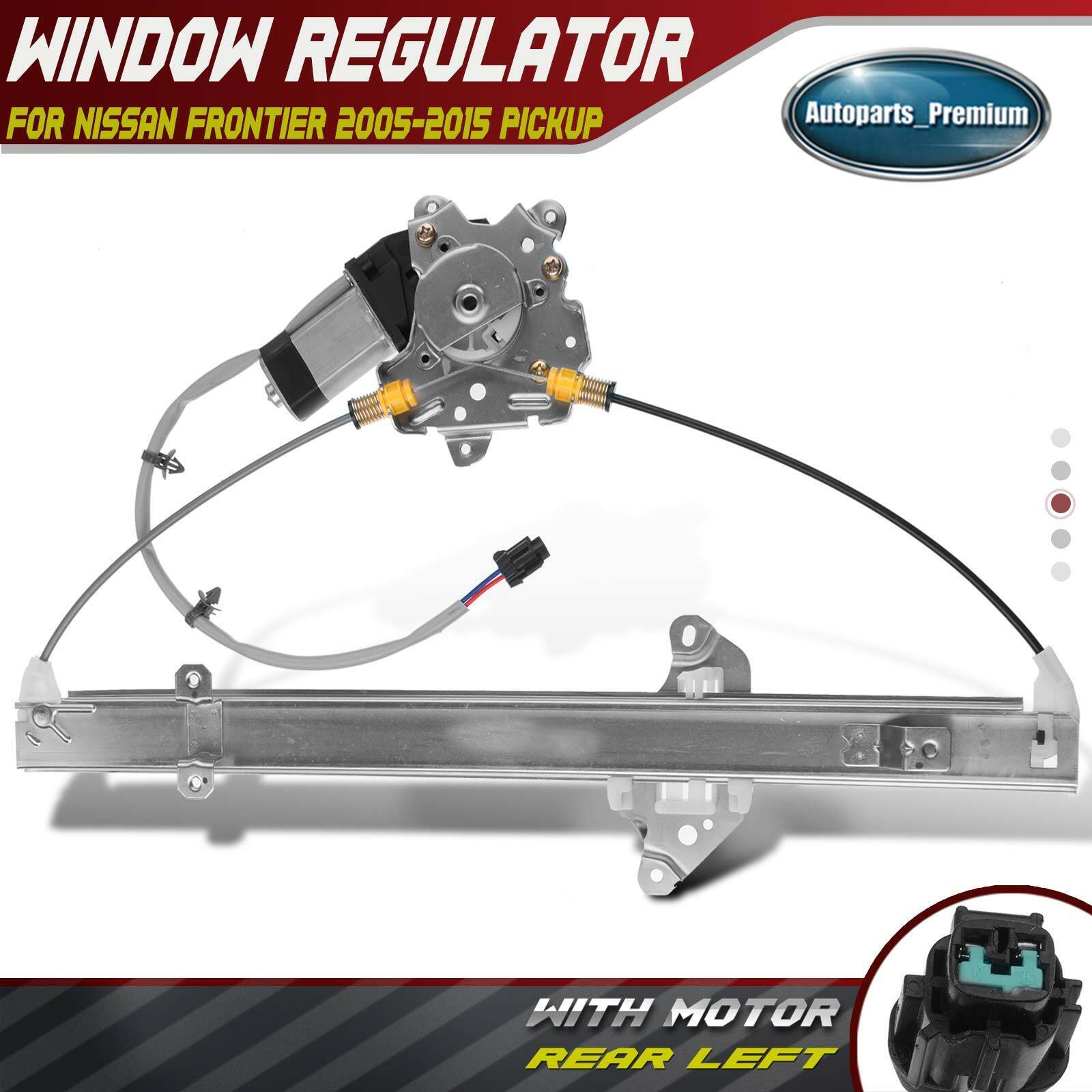 Power Window Regulator w/ Motor for Nissan Frontier 2005-2015 Pickup Rear Left