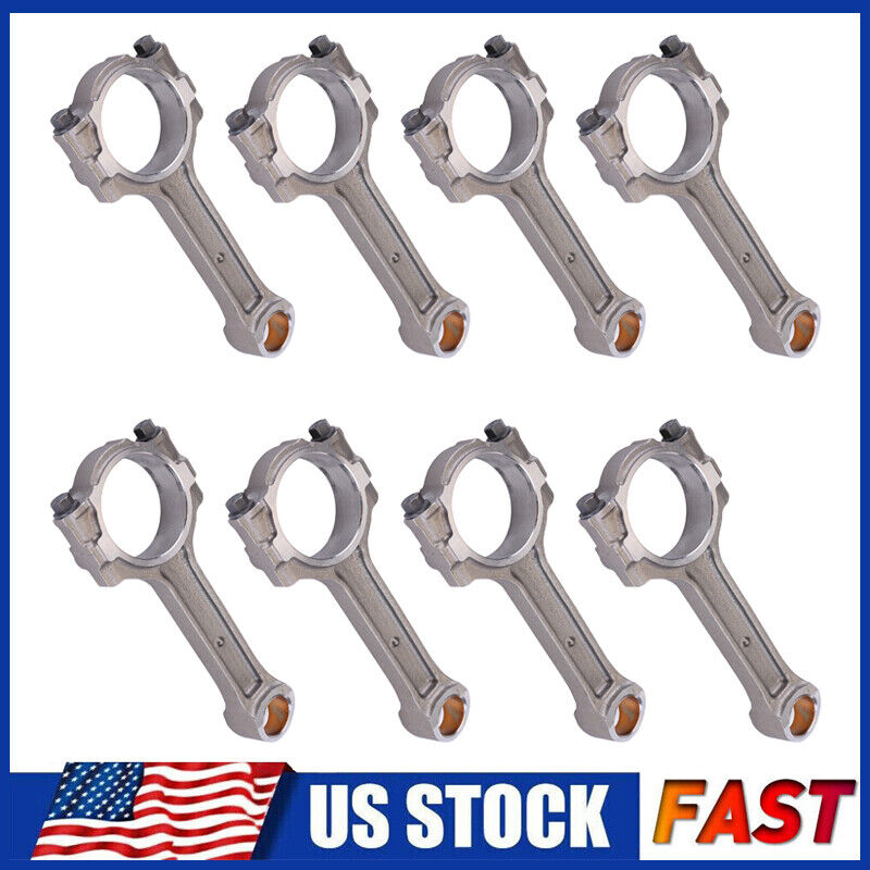 FOR 1997-2013 CHEVY GM 5.3L 6.0L 6.2L GEN IV FLOATING PIN CONNECTING RODS 8 SET