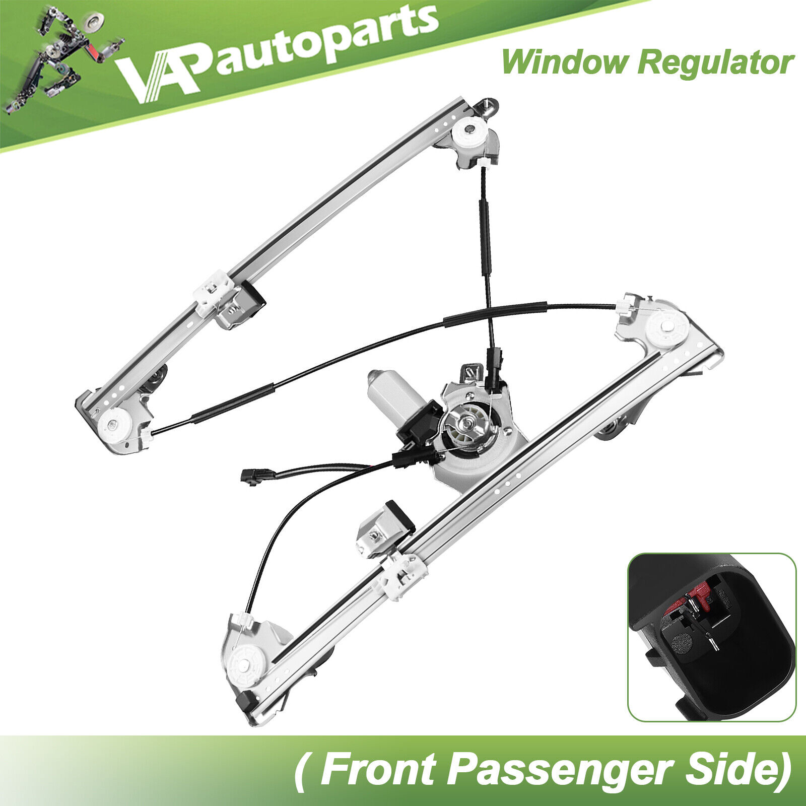 For 2004-2008 Ford F150 Crew Cab Front Right w/ Motor Power Window Regulator New