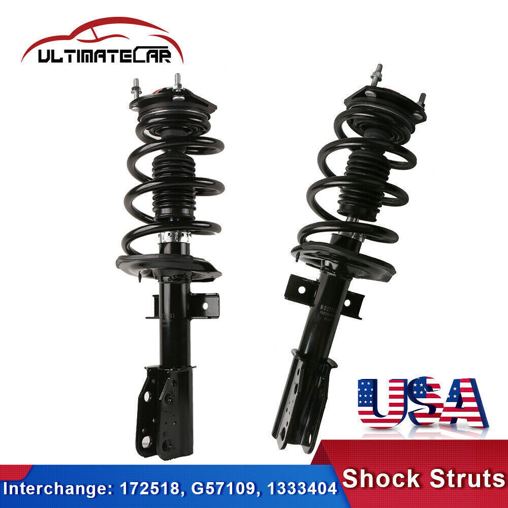 Set 2 Complete Front Struts Shocks For Buick Enclave Chevy Traverse GMC Acadia