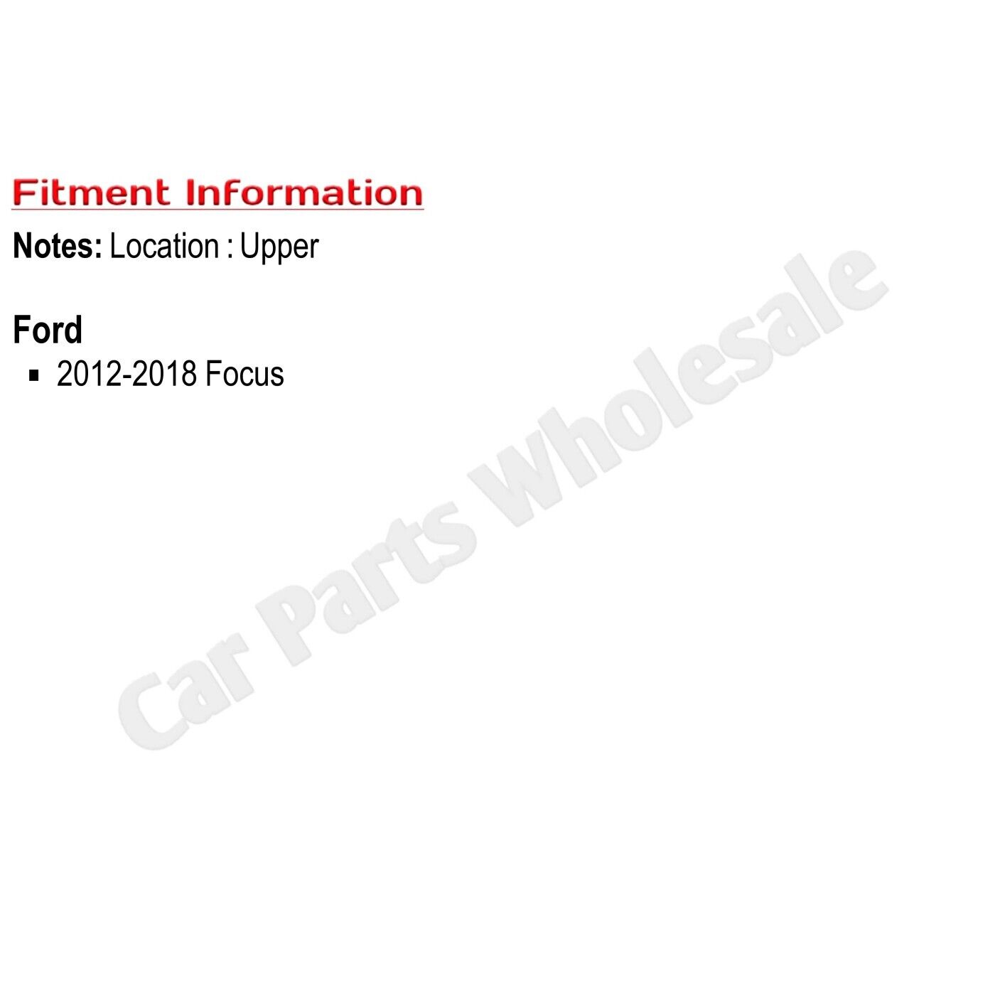 Radiator Support For 2012-2018 Ford Focus Upper Tie Bar