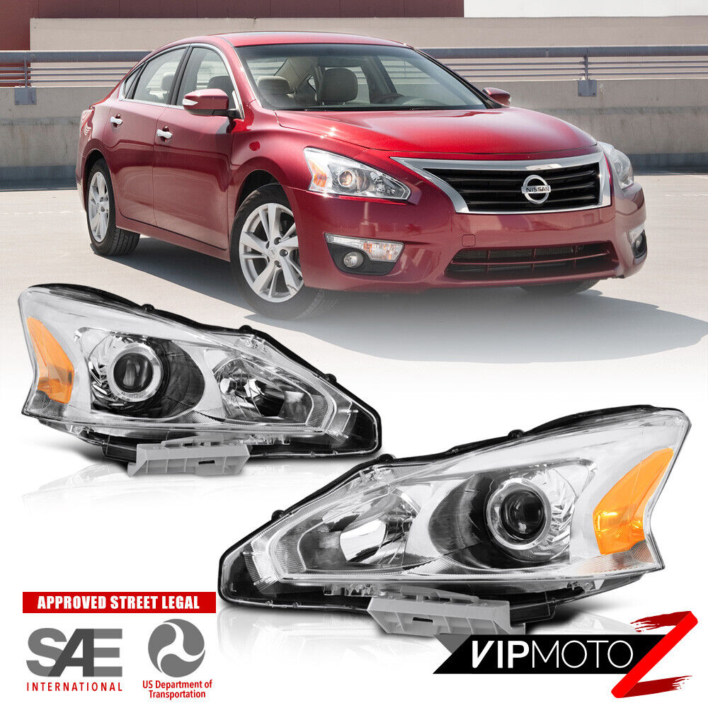 For 2013-2015 Nissan Altima Sedan 4DR [FACTORY STYLE] Projector HeadLight Pair