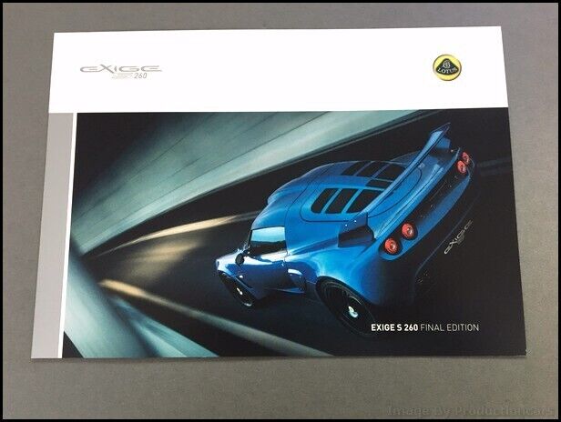 2011 Lotus Exige S 260 Final Edition Original Car Sales Brochure Folder
