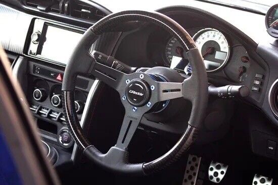 GReddy/steering wheel/carbon/TRUST/leather/Black/JDM/Rare/japan limited