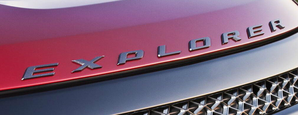 OEM NEW 2011-2019 Ford Explorer Sport GRAPHITE Hood Letters Emblem- Gloss Finish