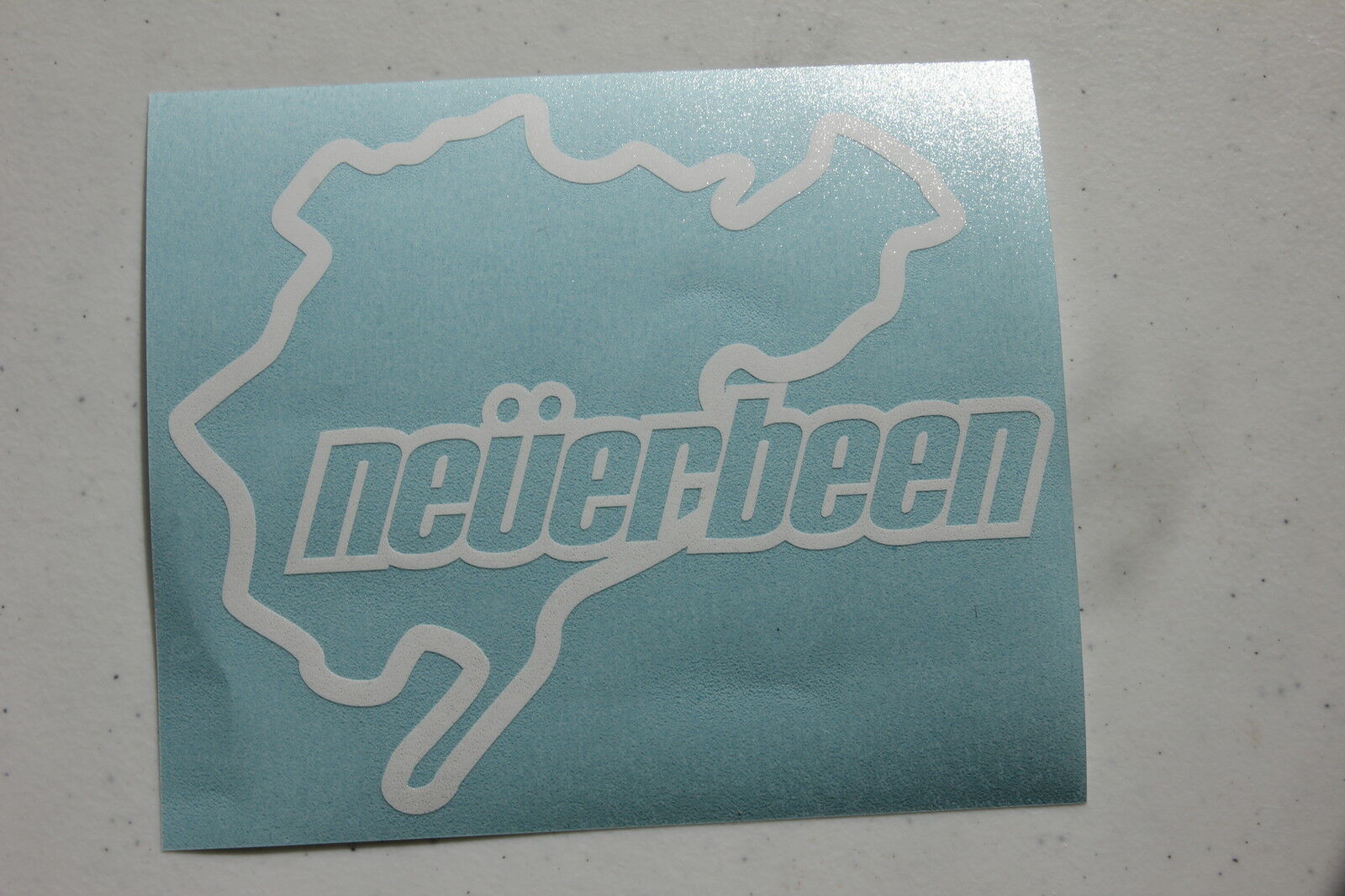 NEVERBEEN Sticker Decal Vinyl JDM Euro nurburgring Funny track outline