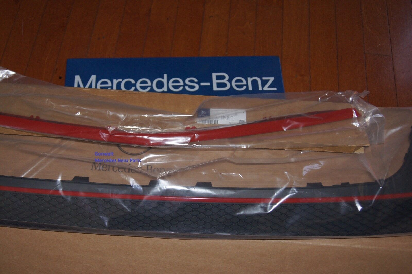 Mercedes Benz Bumper Red Strip Lip Trim Rear + Front CLA C117 250 45AMG Genuine