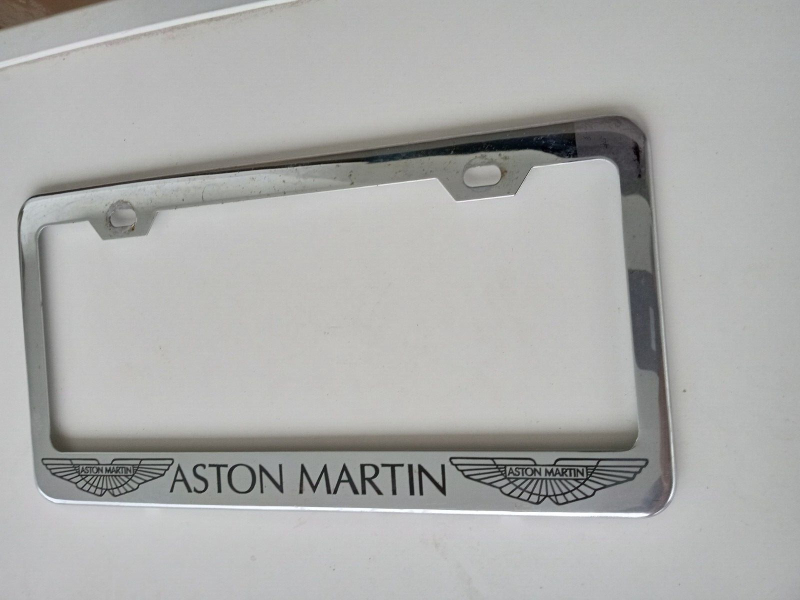 Aston Martin license plate frame chrome see pictures