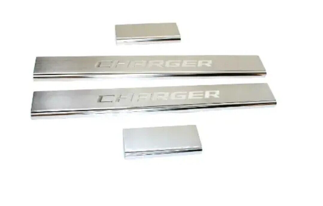 11-23 Dodge Charger New Sill Guards Set of 4 Stainless Steel Mopar Factory OEM