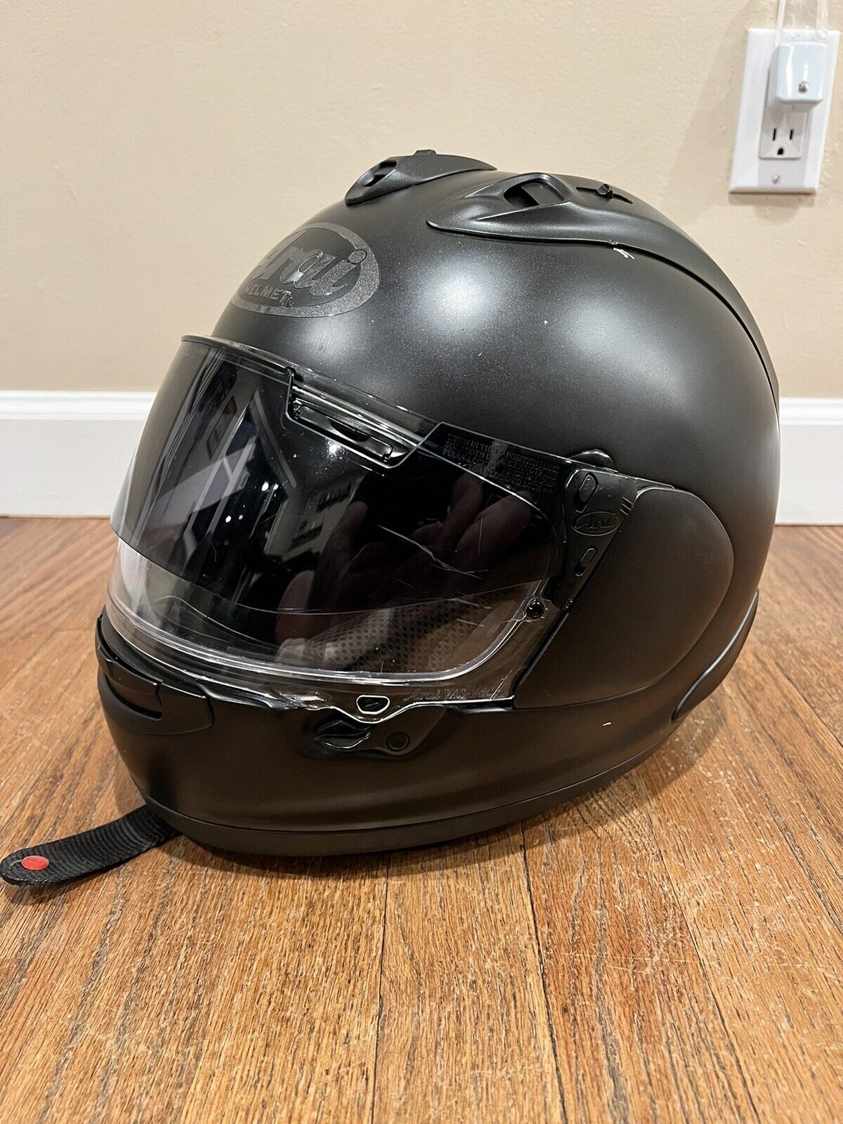 Arai Corsair-X Motorcycle Helmet - Flat Black - Pin Lock Vas Visor Pre Owned
