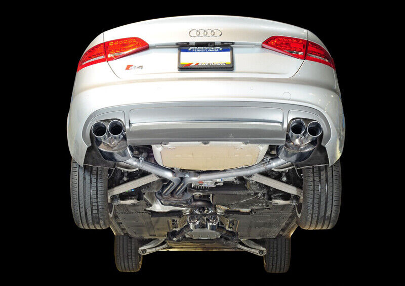 AWE Tuning for Audi B8 / B8.5 S4 3.0T Touring Edition Exhaust - Chrome Silver Ti