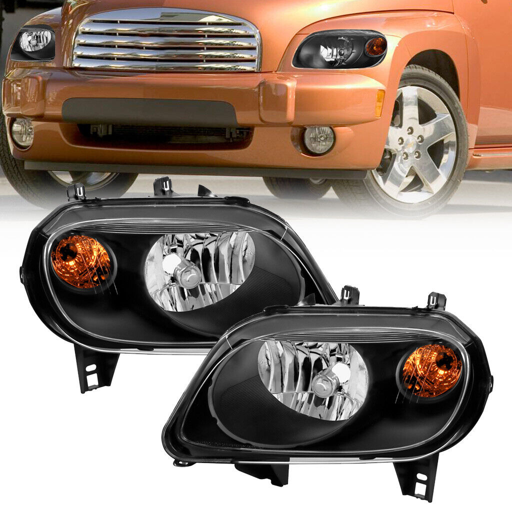 Black Headlights Front Lamps For 2006-2011 Chevy HHR 2.0L/2.2L/2.4L 15827442