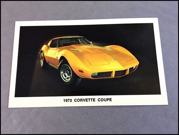 1973 Chevrolet Corvette Coupe Vintage 1-page Car Photo Post Card Postcard