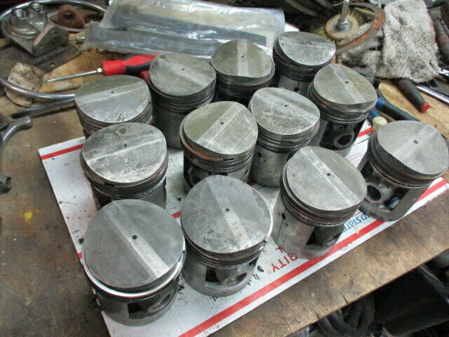 Packard V12 piston Parts lot of 12 used pistons