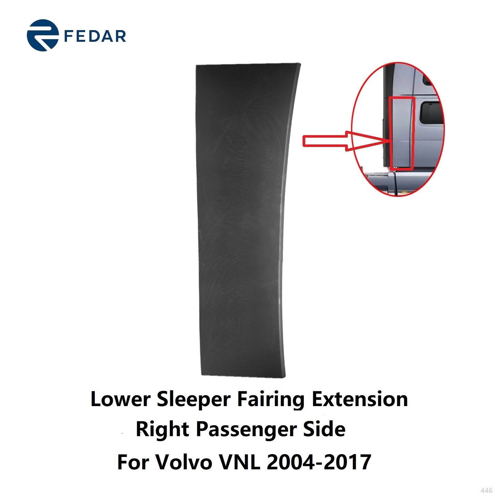 Sleeper Lower Fairing fit 2004-2017 Volvo VNL Right Passenger Side