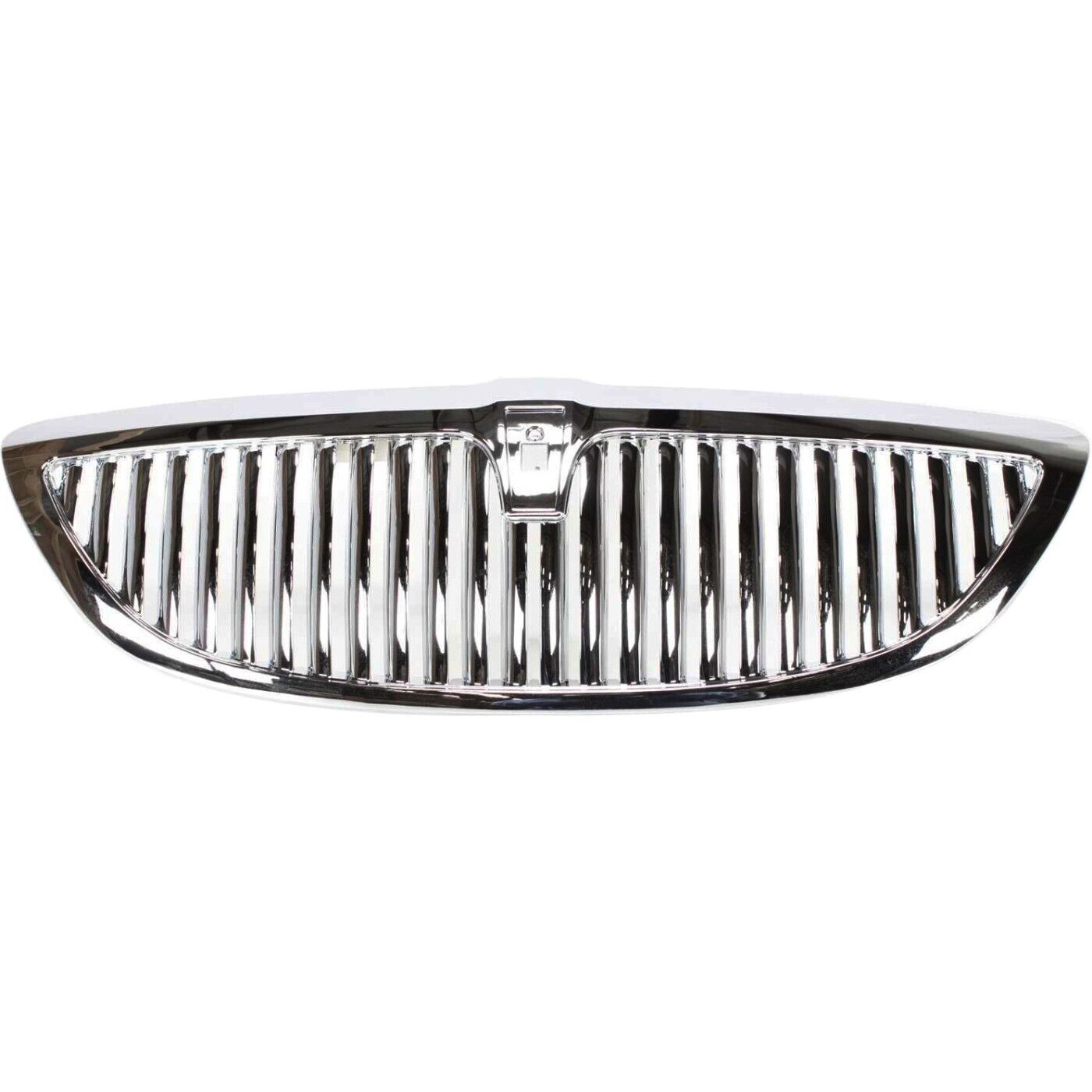 Grille For 03-11 Lincoln Town Car Chrome Shell and Insert with emblem provision