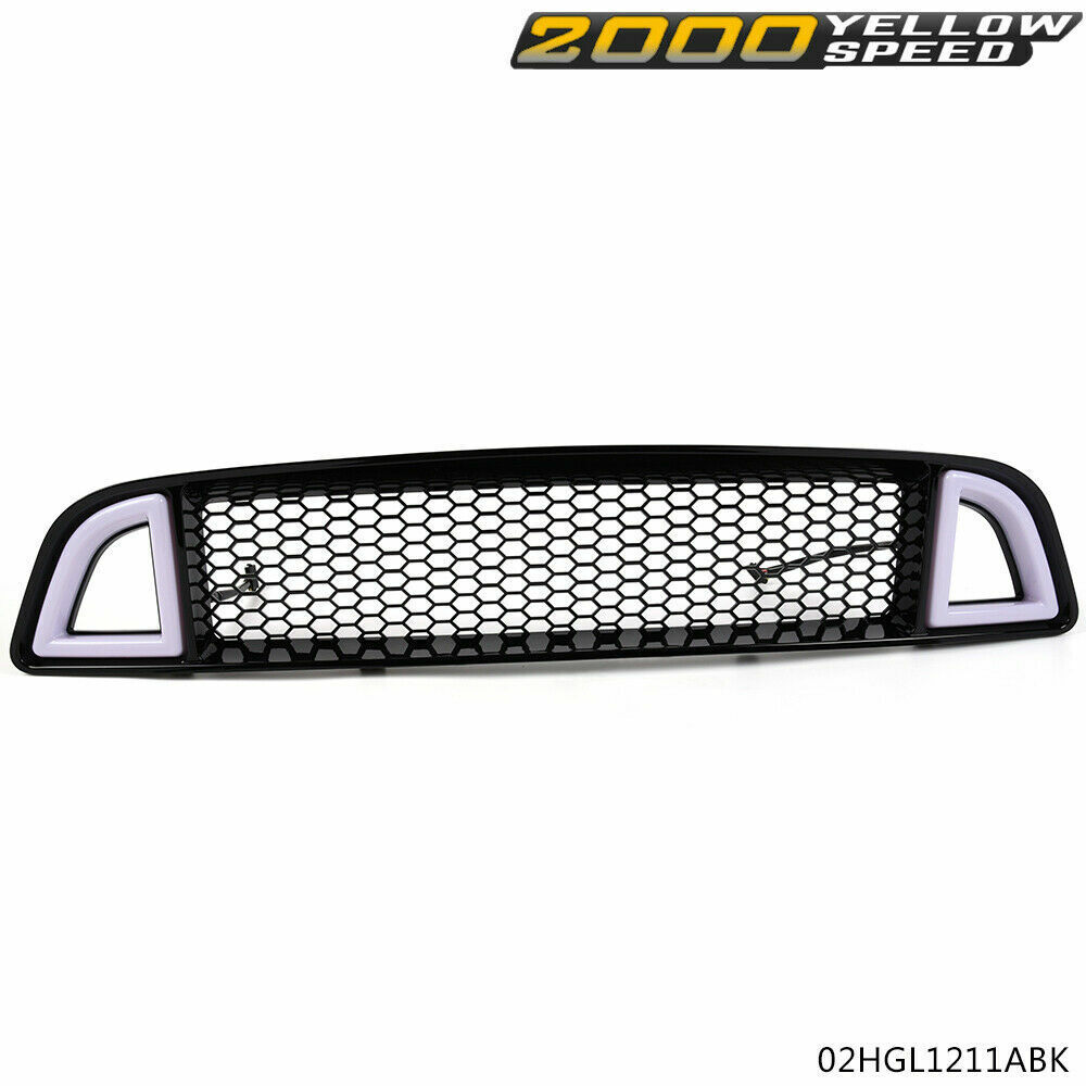 Fits For 2013-214 Ford Mustang Non-Shelby Front Upper LED Honeycomb Style Grille
