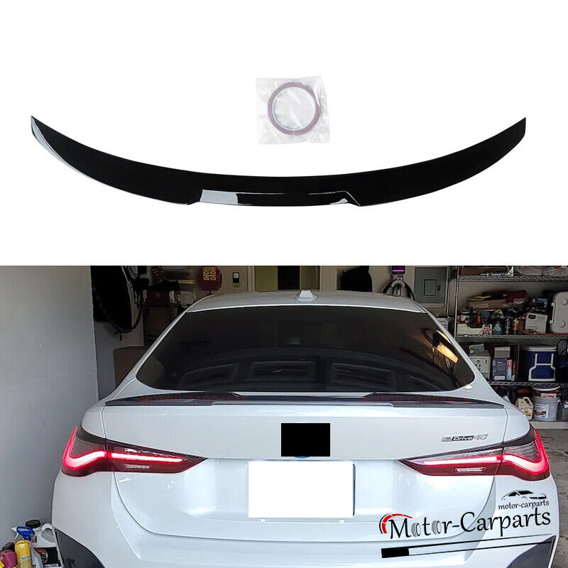 Rear Spoiler For 21-24 BMW 4 Series G26 I4 Gran Coupe 4DR M4 Style Gloss Black