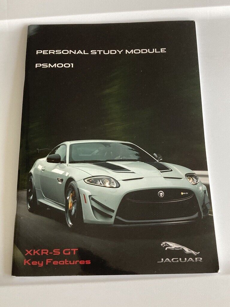 Jaguar XKR-S GT Dealer Service Technician Training Manual Key Features Intro